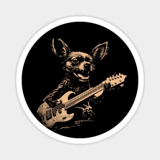 Chihuahua Guitar Magnet